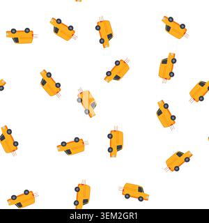 pattern shipping delivery truck cartoon vector Stock Vector