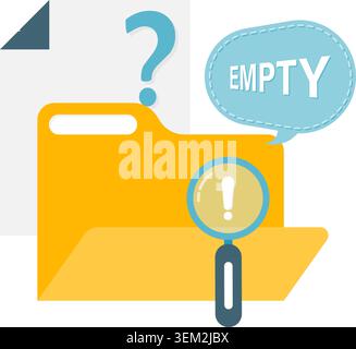 data not found Stock Vector