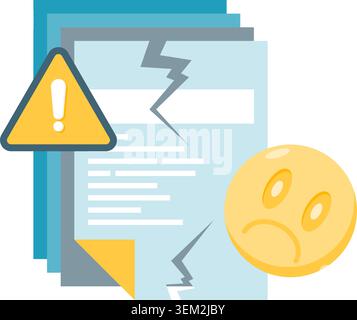 file corrupted Stock Vector