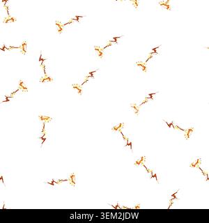 pattern light lightning effect cartoon vector Stock Vector