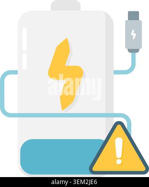 low battery warning Stock Vector