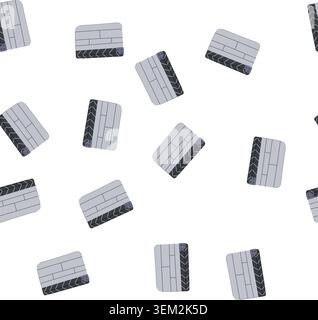 pattern clapper clapperboard cartoon vector Stock Vector