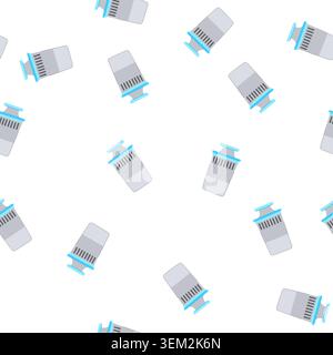 pattern tap water filter cartoon vector Stock Vector