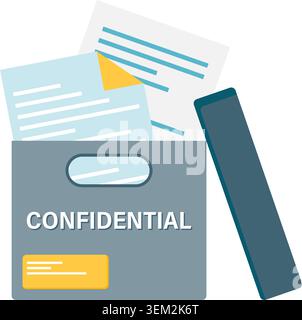 archive box Stock Vector