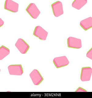 pattern bath sponge hygiene cartoon vector Stock Vector