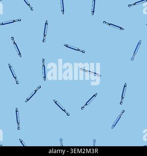 seamless pattern Hydraulic cylinder piston rod mechanism vector image Stock Vector