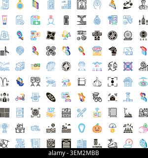Diverse vector icon set illustrating various concepts Stock Vector