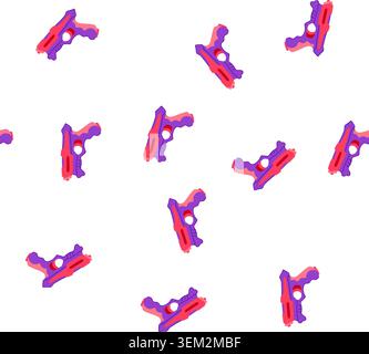 pattern game laser tag gun toy cartoon vector Stock Vector
