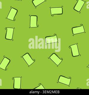 seamless pattern whisper comic speech bubble cartoon vector Stock Vector