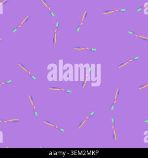 seamless pattern toothpaste toothbrush dental cartoon vector Stock Vector