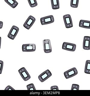 pattern wireless travel router cartoon vector Stock Vector
