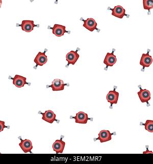 pattern motor water circulation pump cartoon vector Stock Vector