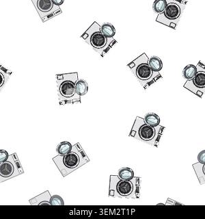 pattern home washing machine cartoon vector Stock Vector