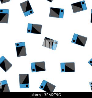 pattern fast power bank wireless cartoon vector Stock Vector