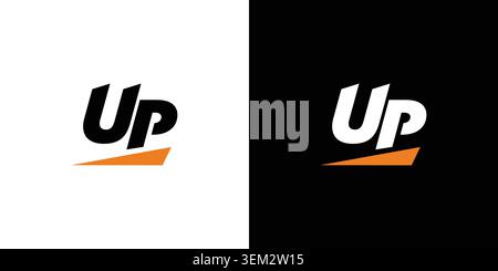 Simple and modern Up logo design Stock Vector