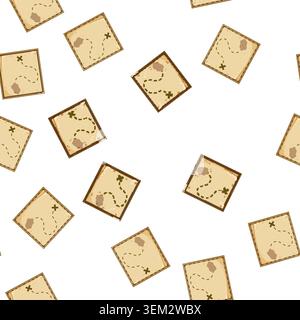 pattern bearings nautical map cartoon vector Stock Vector