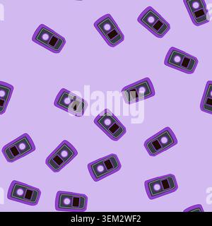 seamless pattern watt meter measuring electricity consumption and energy efficiency Stock Vector