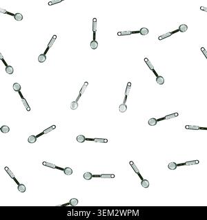 pattern utensil smart spoon cartoon vector Stock Vector