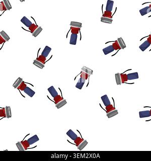 pattern outside heater gas cartoon vector Stock Vector
