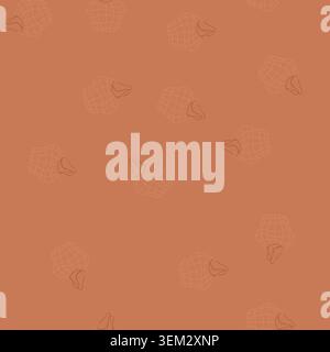 seamless pattern friendly reusable grocery bag cartoon vector Stock Vector
