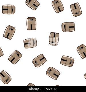 pattern grill aerogrill cooking cartoon vector Stock Vector
