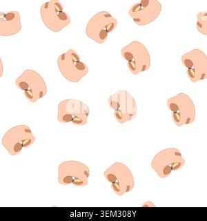 pattern support cervical neck collar cartoon vector Stock Vector