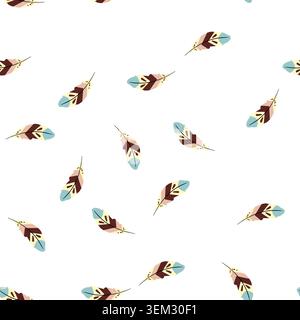 pattern parrot feather exotic bird cartoon vector Stock Vector