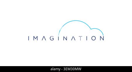 The Imagination logo design is unique and modern Stock Vector