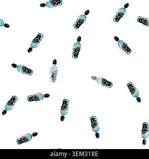 pattern frequency noise level meter cartoon vector Stock Vector