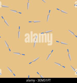 seamless pattern plaster trowel cartoon vector Stock Vector