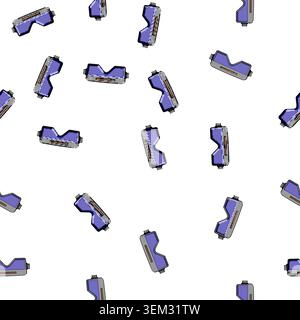 pattern construction goggles welding cartoon vector Stock Vector