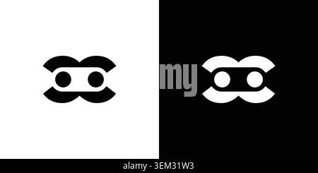 The C chain logo design is unique and modern Stock Vector