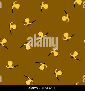 seamless pattern home steam cleaner cartoon vector Stock Vector