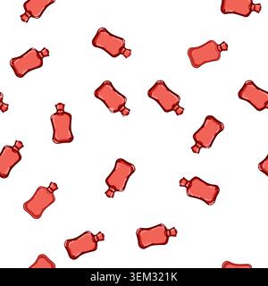 pattern cramp bottle pain relief cartoon vector Stock Vector
