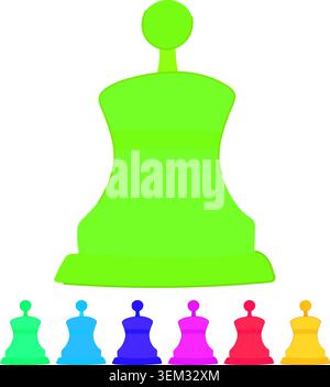 call bell vector cartoon graphic Stock Vector