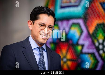 Roberto Velasco Alvarez, Foreign Minister of Mexico, photographed in Mexico City, 06/04/2026. Taken on behalf of the Foreign Office Stock Photo