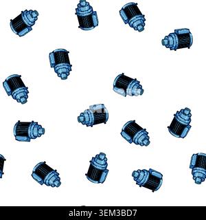 pattern waste water pump cartoon vector Stock Vector