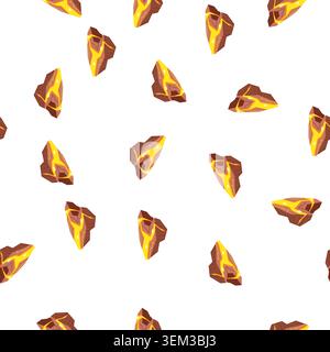 pattern magma lava platform cartoon vector Stock Vector