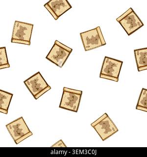 pattern compass nautical map cartoon vector Stock Vector