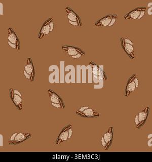 seamless pattern feet kid slippers cartoon vector Stock Vector