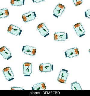 pattern business coin jar cartoon vector Stock Vector