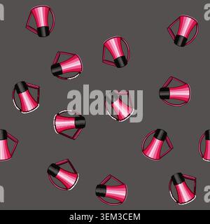 seamless pattern shout megaphone speaker cartoon vector Stock Vector