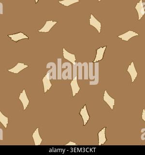 seamless pattern wrapping parchment paper cartoon vector Stock Vector