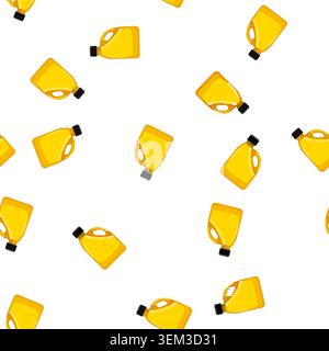 pattern liquid fuel can cartoon vector Stock Vector
