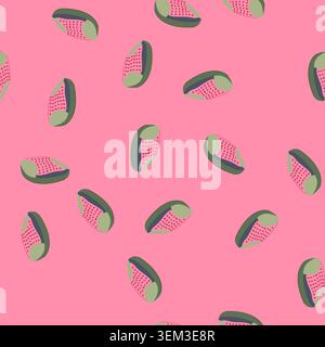 seamless pattern posture desk chair cushion cartoon vector Stock Vector