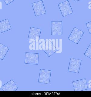 seamless pattern resistant silicone baking mat cartoon vector Stock Vector