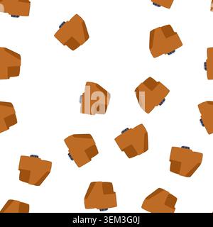 pattern waste plastic tank cartoon vector Stock Vector