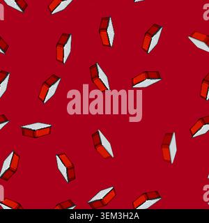 seamless pattern connection junction box cartoon vector Stock Vector