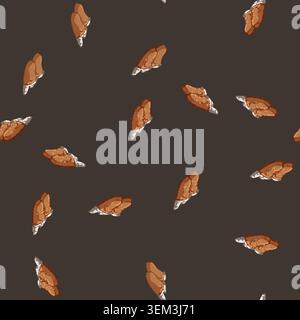 seamless pattern shoes man slippers cartoon vector Stock Vector