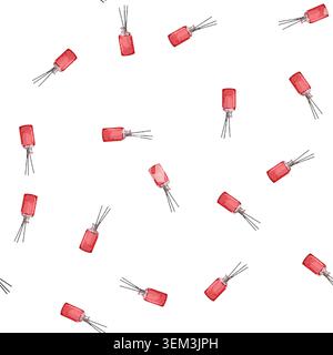 pattern relaxation aroma sticks cartoon vector Stock Vector